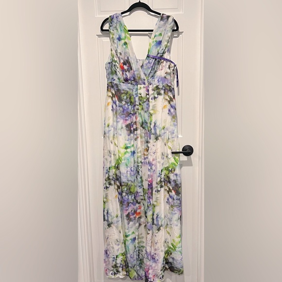 Seraphine Maternity Felicity Floral Silk Maxi Dress NWT Size 14 - Picture 7 of 9